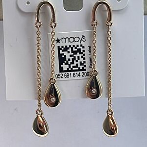 NWT Style & Co. Double teardrops earrings with rhinestones.